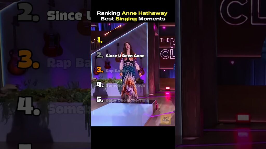 Ranking Anne Hathaway’s Iconic Singing Moments 🎤✨#annehathway Ranking Anne Hathaway's Iconic Singing Moments 🎤✨#annehathway