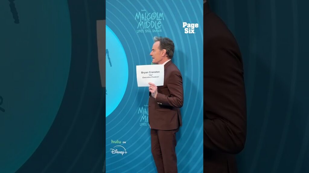 Bryan Cranston got cheeky at the “Malcolm in the Middle: Life’s Still Unfair” premiere 🤣 #shorts