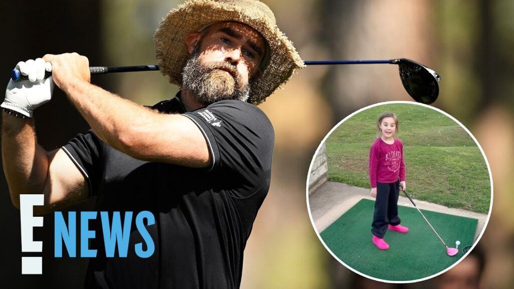 Jason Kelce Shows Off 6-Year-Old Daughter Wyatt's Golf Swing | E! News
