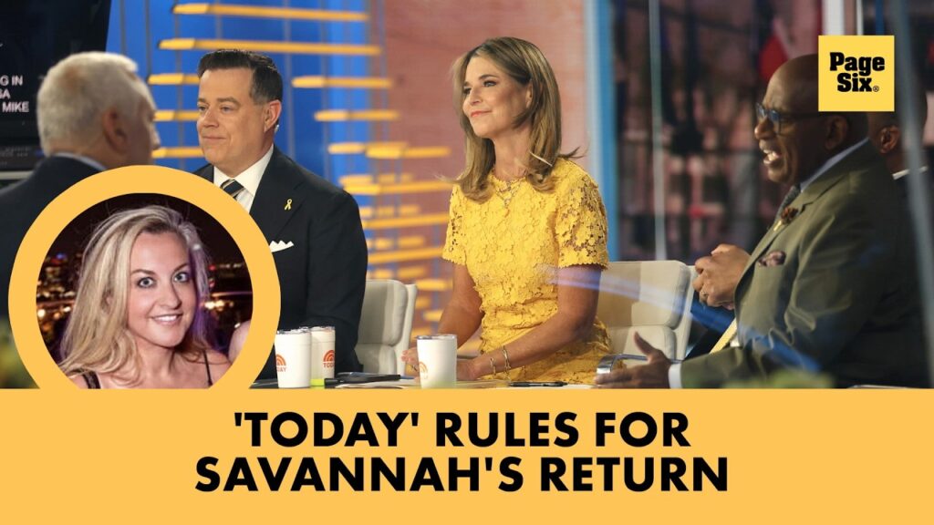 Savannah Guthrie's 'Today' co-hosts were given explicit instructions ahead of her return
