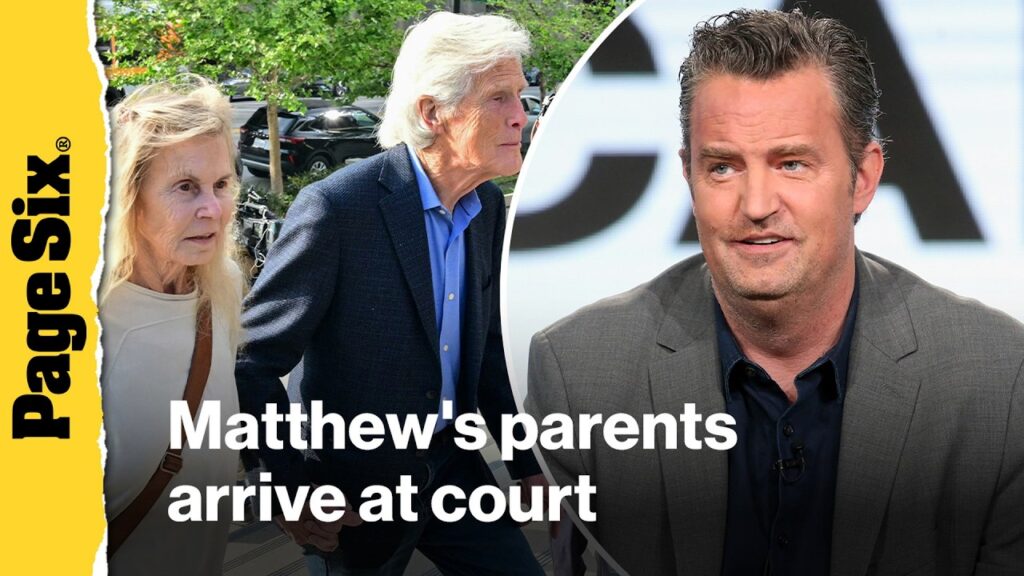 Matthew Perry's mother and stepfather arrive at court for 'Ketamine Queen' sentencing