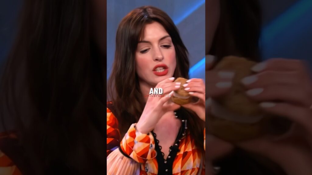 Anne Hathaway Ate a Cupcake Like THIS?! 🙄.