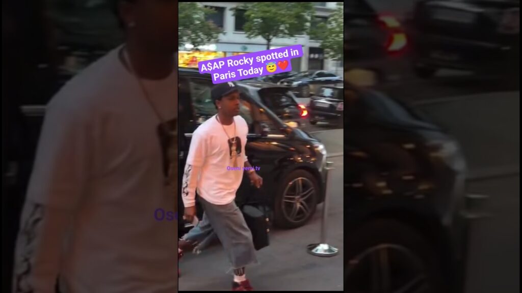 Asap Rocky spotted in Paris today #asaprocky #rihanna 😇❤#yoytubeshorts