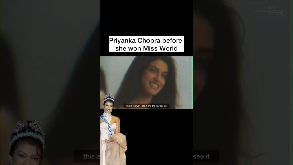 OMG! This is Priyanka Chopra before she won Miss World 2000!