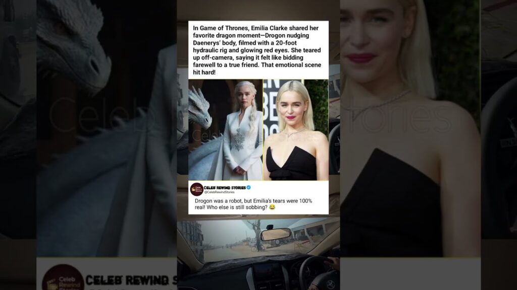 Emilia Clarke Cried Over a Robot Dragon – Game of Thrones Behind the Scenes