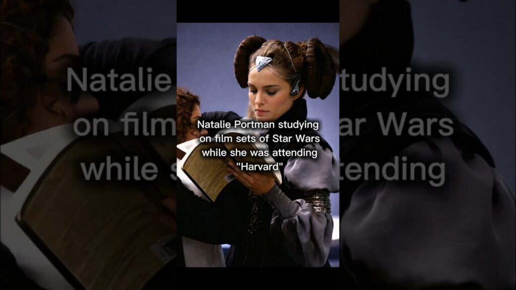 How Natalie Portman Studied at Harvard University While Filming Star Wars 🤯 #history #usa #StarWars