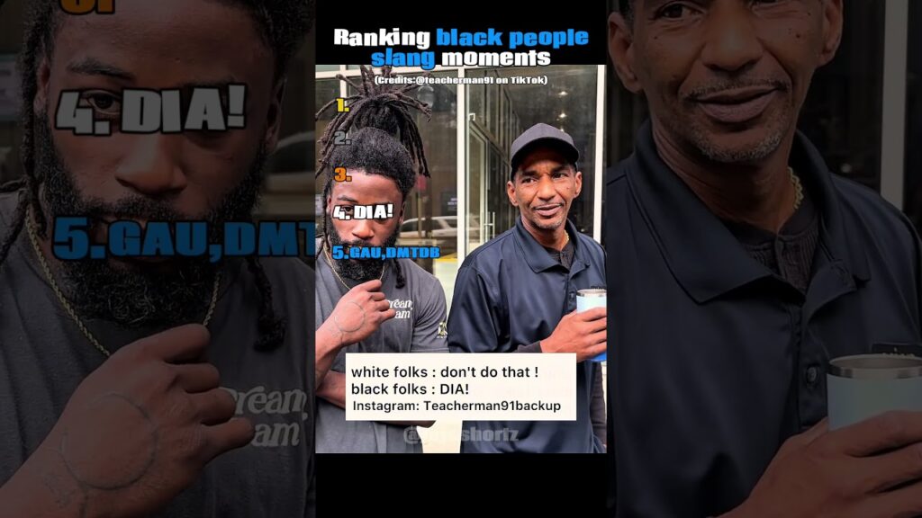 Ranking black people slang moments #shorts