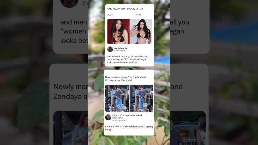 Megan fox at 40 😱 #meganfox #zendaya #tomholland