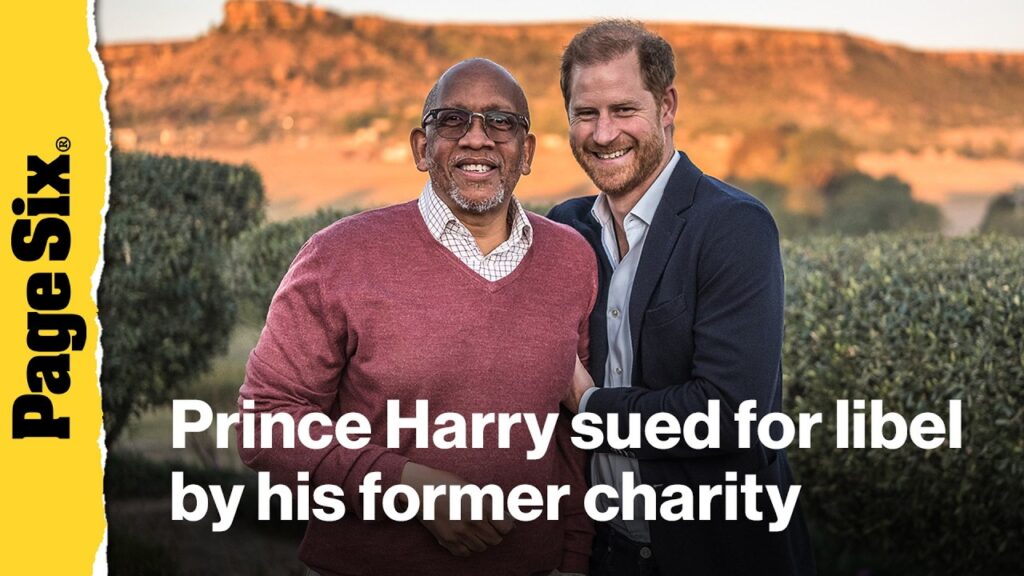 Prince Harry sued for libel by his former charity Sentebale