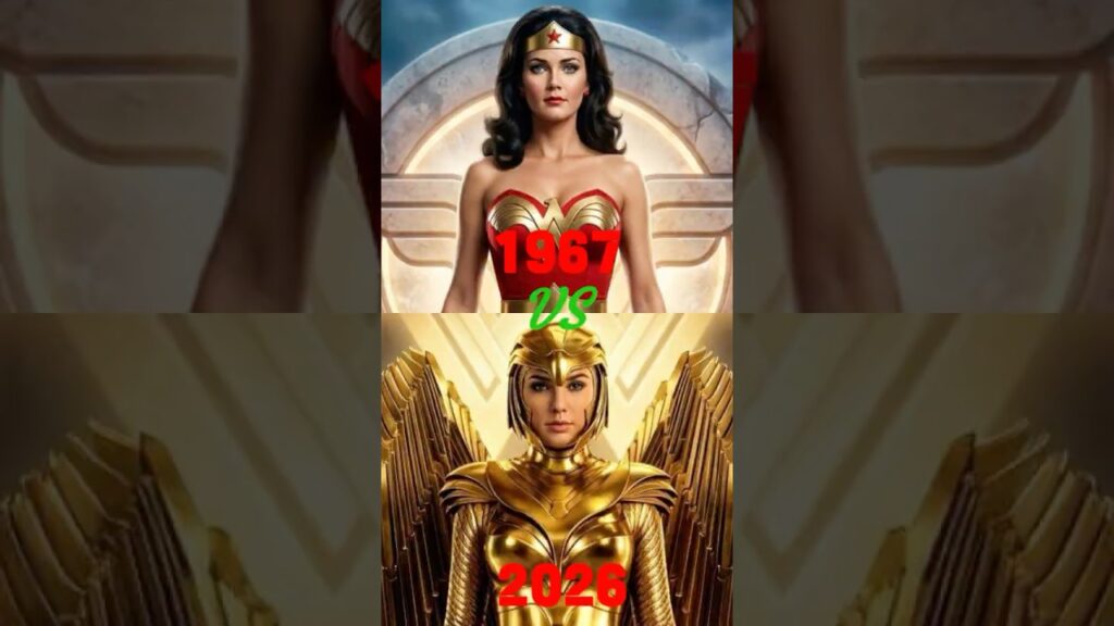 8 Wonder Woman Suits Evolution (1964–2026) 🛡️ Then vs Now – Wait Till #8! 😱 #dc #shorts