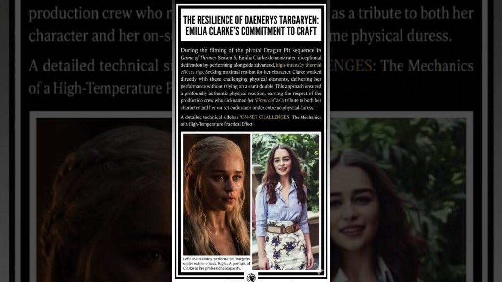 Game of Thrones’ Most Dangerous Scene Was Real 😱 Emilia Clarke vs 1,000° Fire