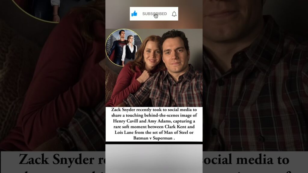 Zack Snyder Shares Rare Sweet Photo of Henry Cavill and Amy Adams as Clark Kent and Lois Lane #DC