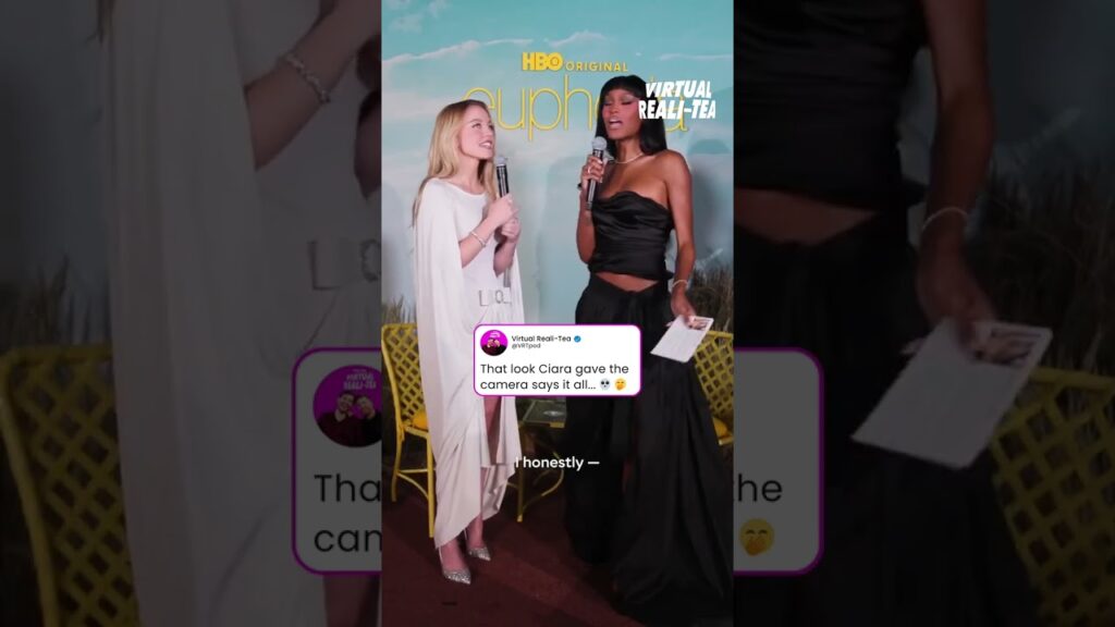 Ciara Miller thriving on the “Euphoria” carpet with Sydney Sweeney | Virtual Reali-Tea #shorts