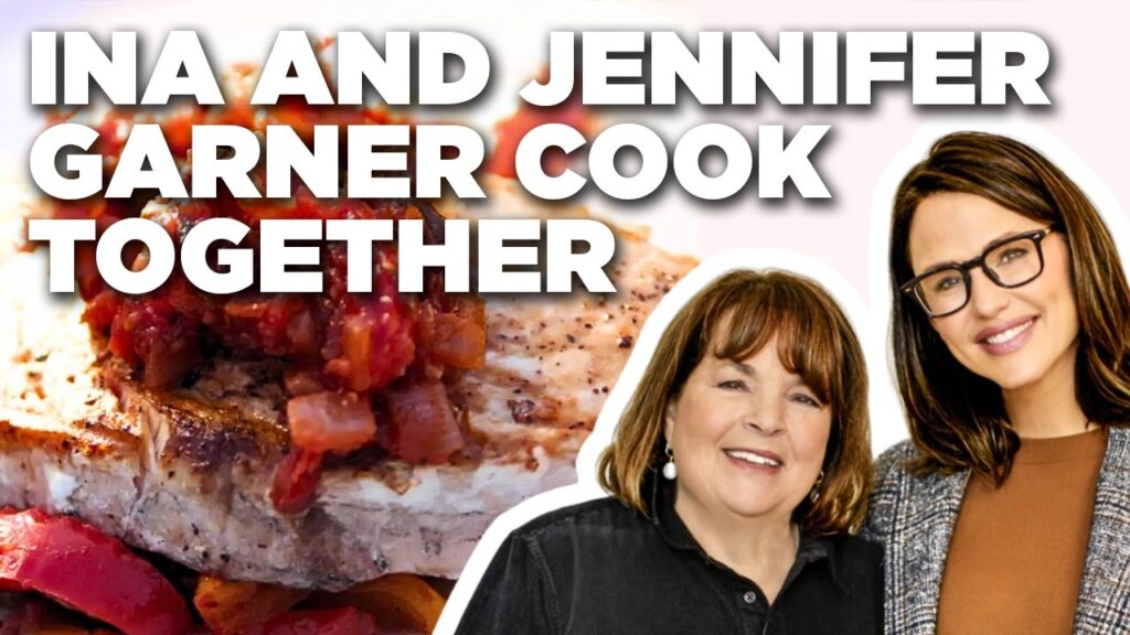 Ina Garten & Jennifer Garner Make Swordfish Provençal Together | Barefoot Contessa | Food Network