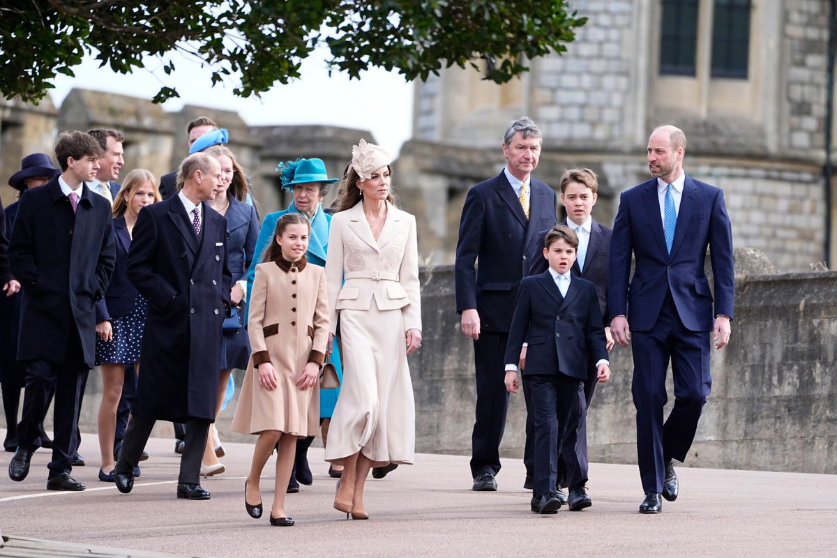 A large group of royals attended the Easter Sunday service this year