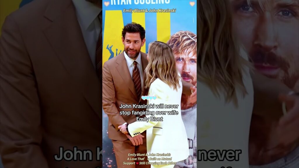 Emily & John: Hollywood Fame, Real-Life Perfect Chemistry 💞.#EmilyBlunt #johnkrasinski #couplegoals