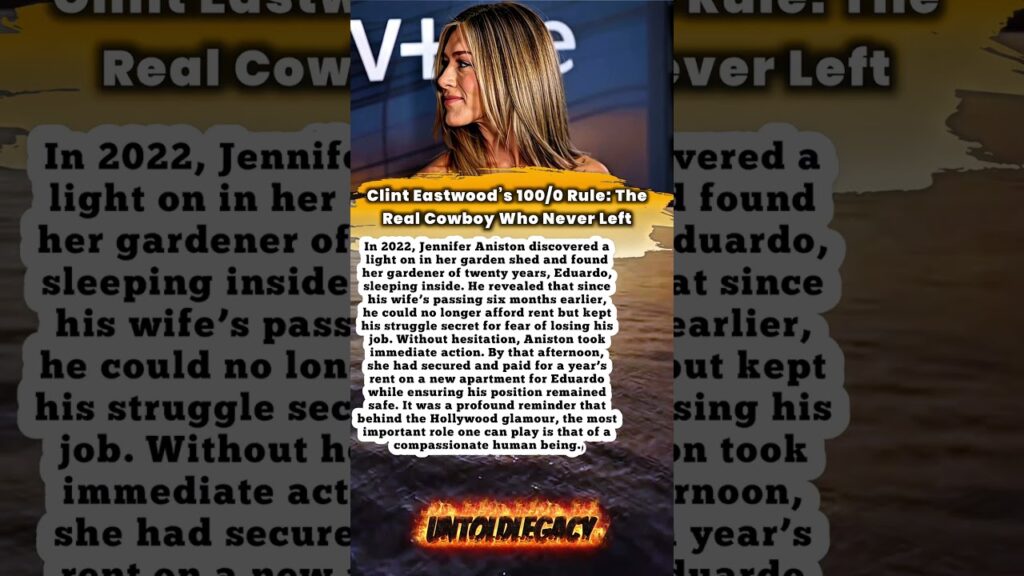 The Secret in the Shed: Jennifer Aniston’s Unseen Act of Kindness