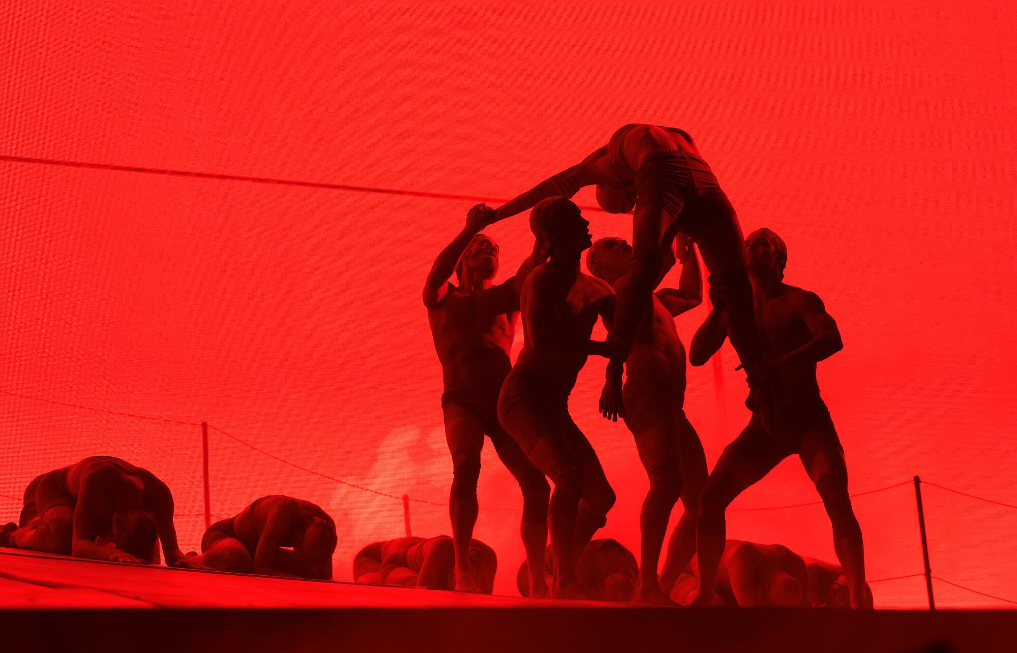 Nine Inch Noize performs at the Sahara stage.