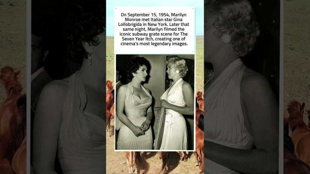 Marilyn Monroe Meets Gina Lollobrigida 1954 📸