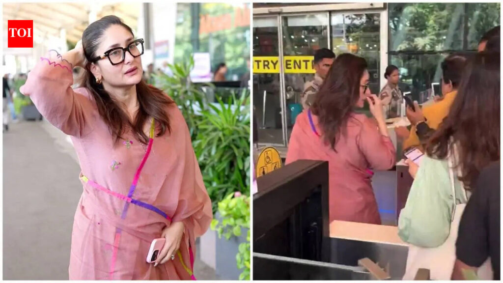 Kareena Kapoor Khan faces backlash for ‘skipping queue’ at airport; netizens ask ‘Who gave celebrities this entitlement?' | Hindi Movie News