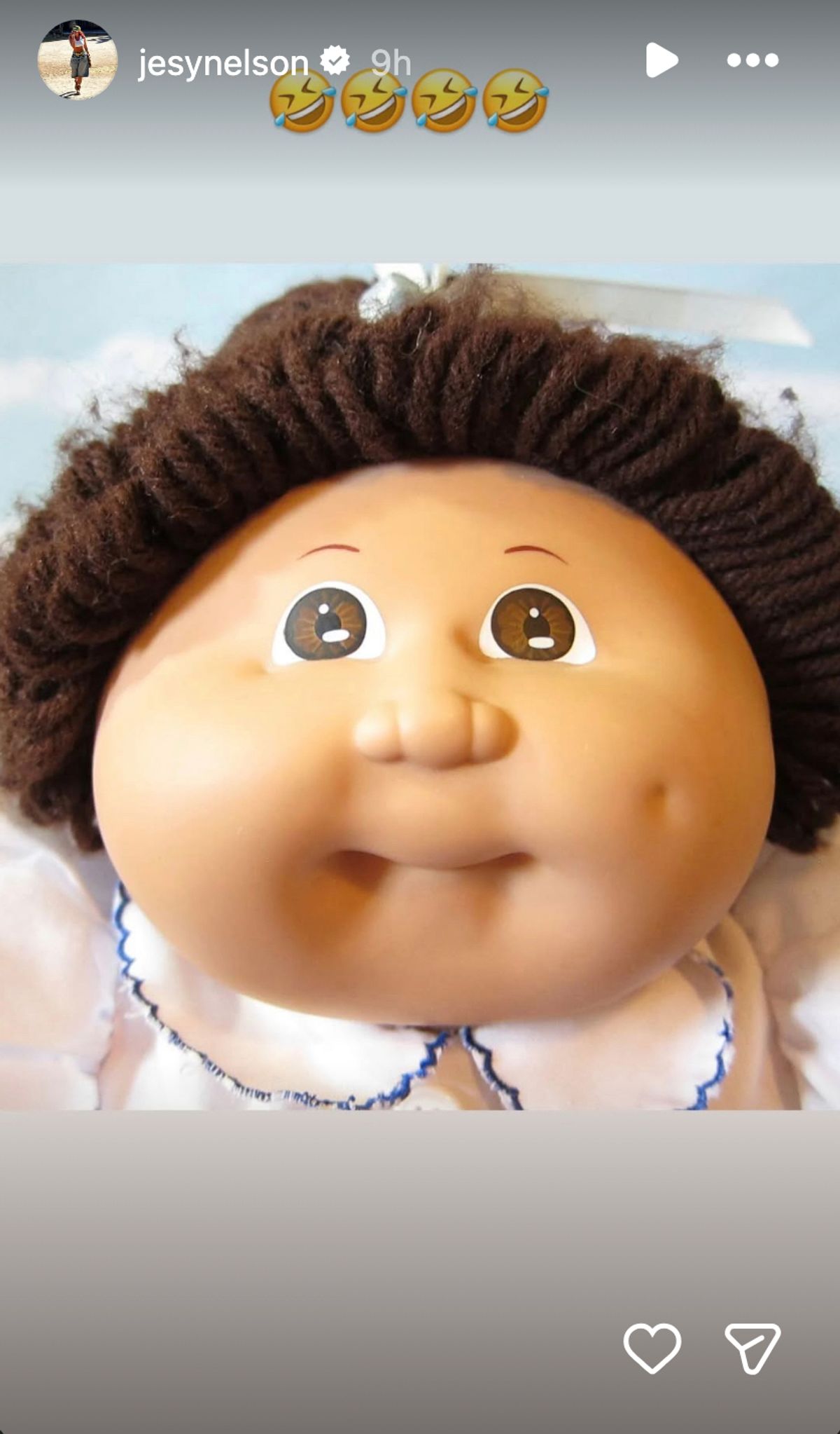 shared a sweet new snap of one of her baby daughters