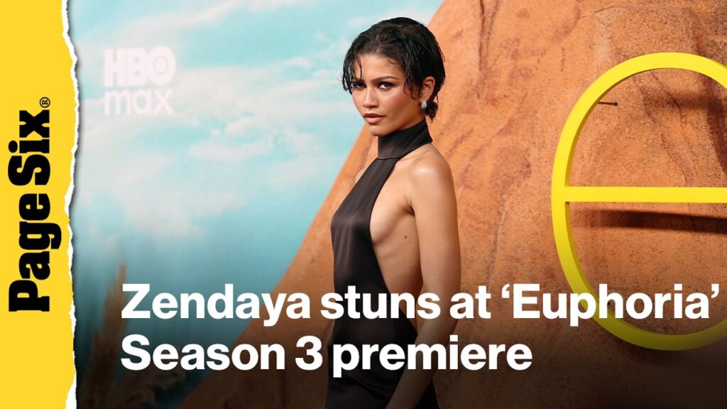 Zendaya goes back to basics in backless satin gown at 'Euphoria' Season 3 premiere