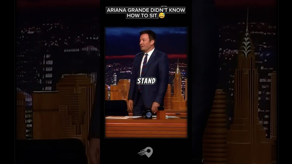 Ariana Grande Doesn’t Know How to Sit in Shorts on Jimmy Fallon 😂