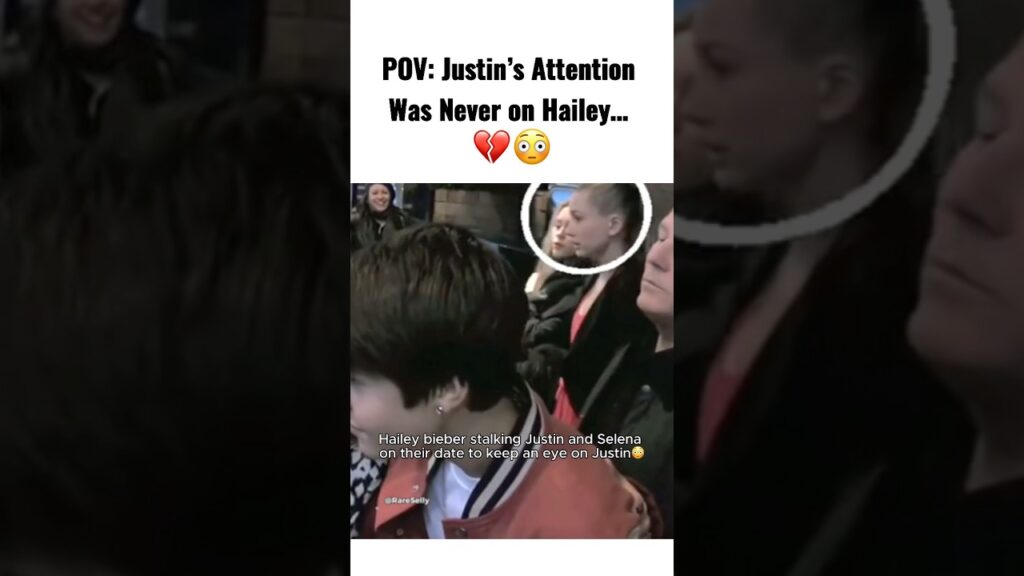 Justin always ignored Hailey when he was dating Selena... But😳 #selenagomez #justinbieber