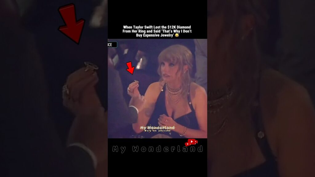Taylor Swift Losing The Diamond of Her Ring and Instantly Regretting Expensive Jewelry #taylorswift