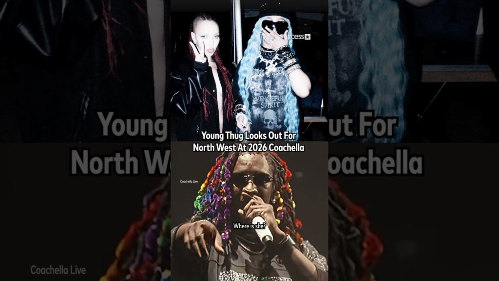 Young Thug Looks Out For North West At 2026 Coachella