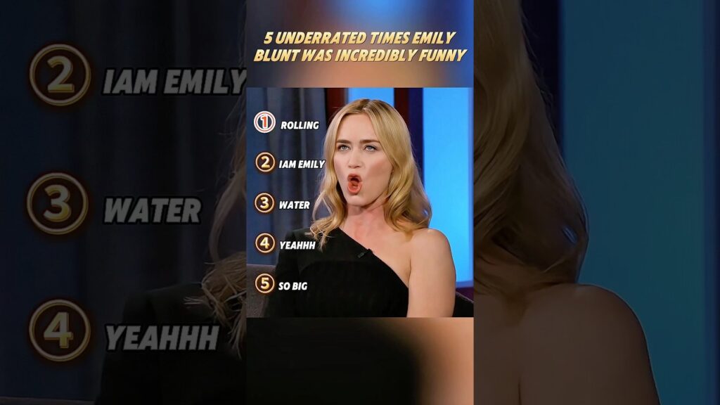 Top 5 Underrated Hilarious Emily Blunt Moments #celebrity #funny #trending #youtube