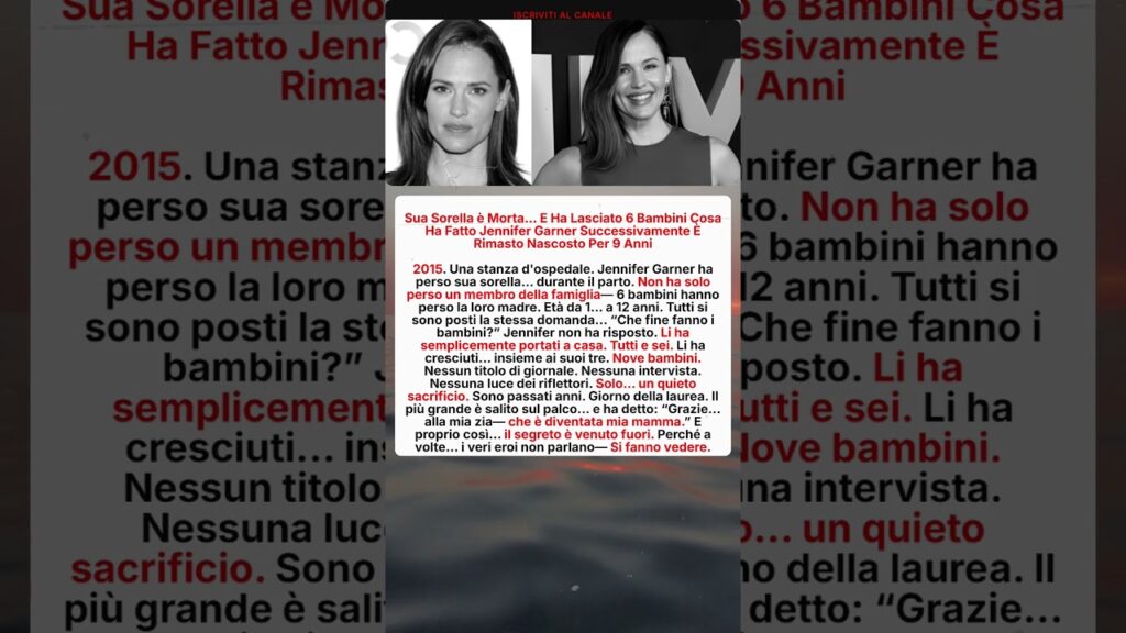 Il Segreto Nascosto di Jennifer Garner… Il Segreto Nascosto di Jennifer Garner...