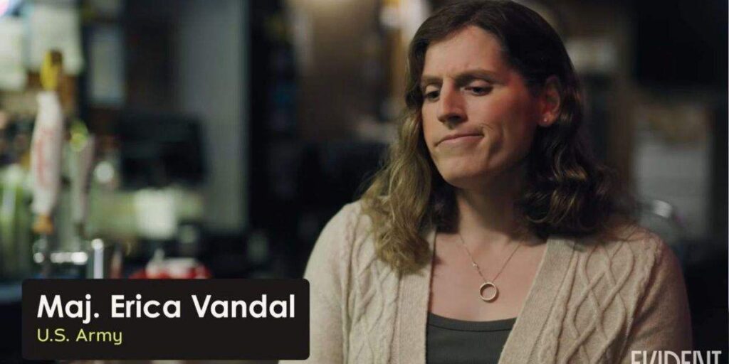 The Pentagon forced out a transgender Army major. Now Erica Vandal’s story, told in the documentary 'Fighting to Serve,' is Emmy-nominated