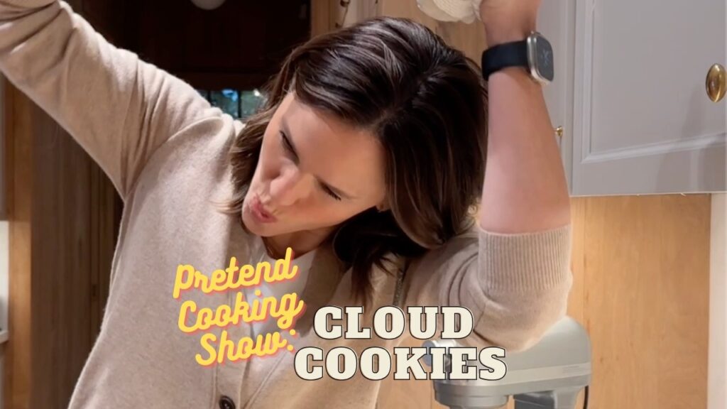 Pretend Cooking Show: Cloud Cookies