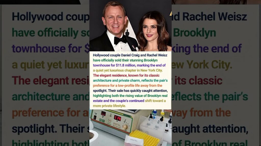 Daniel Craig & Rachel Weisz Sell Brooklyn Townhouse for $11.8 Million  #shorts