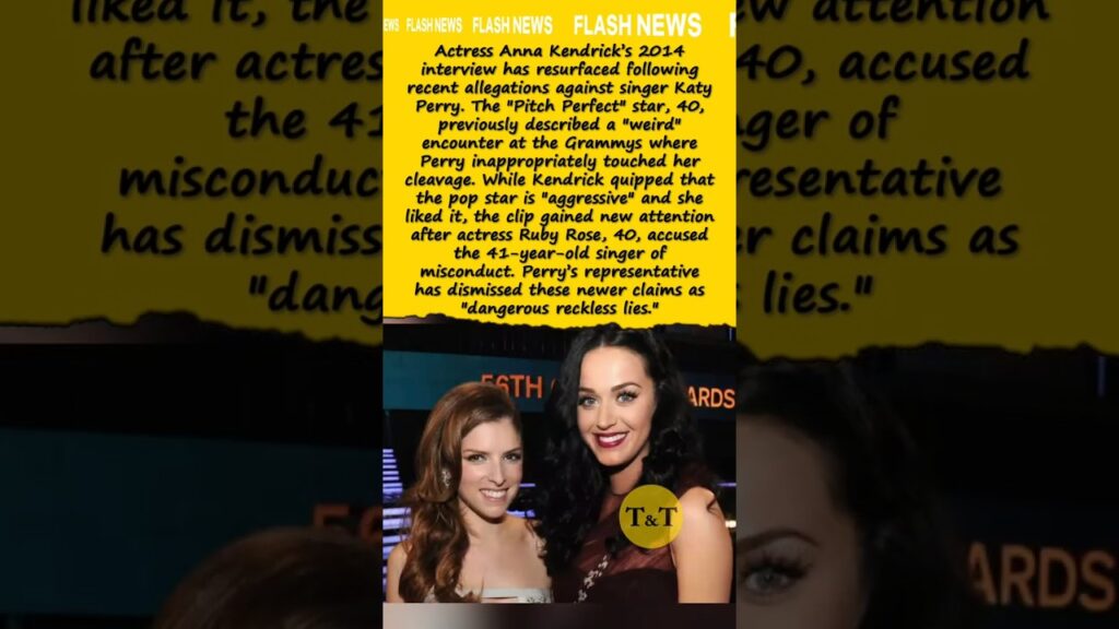 Katy Perry Under Fire: Anna Kendrick’s "Weird" Story Resurfaces | #celebritynews #trending #shorts