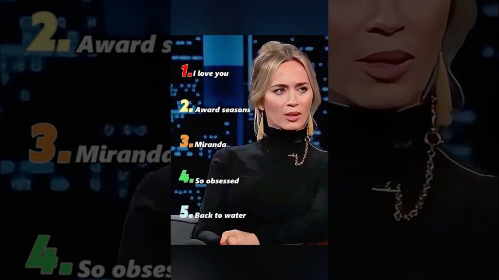 Emily Blunt'sMost Hilarious Moments #foryou #funny #celebrity #moments #youtubeshorts #ranking