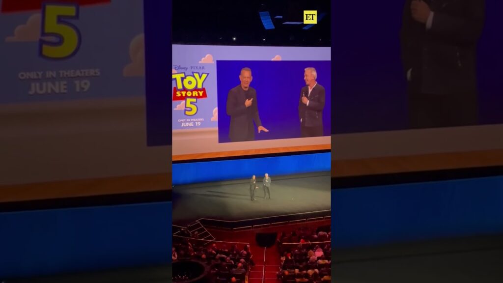 #tomhanks and #timallen reunite on stage for #toystory5