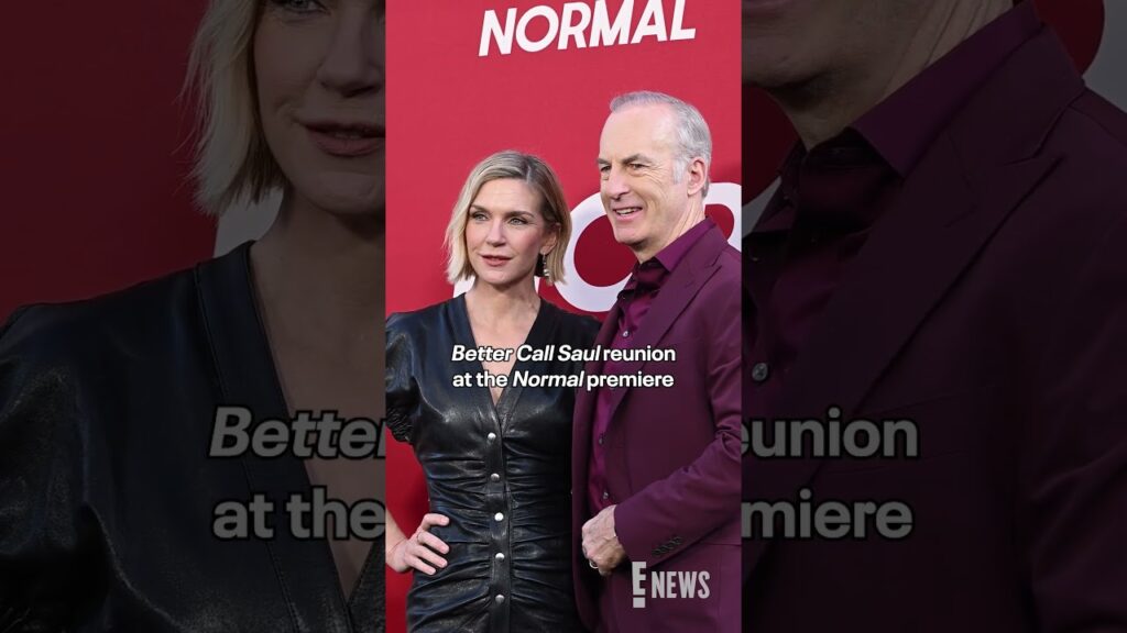 Rhea Seehorn and Bob Odenkirk had a "Better Call Saul" reunion at the premiere of "Normal."