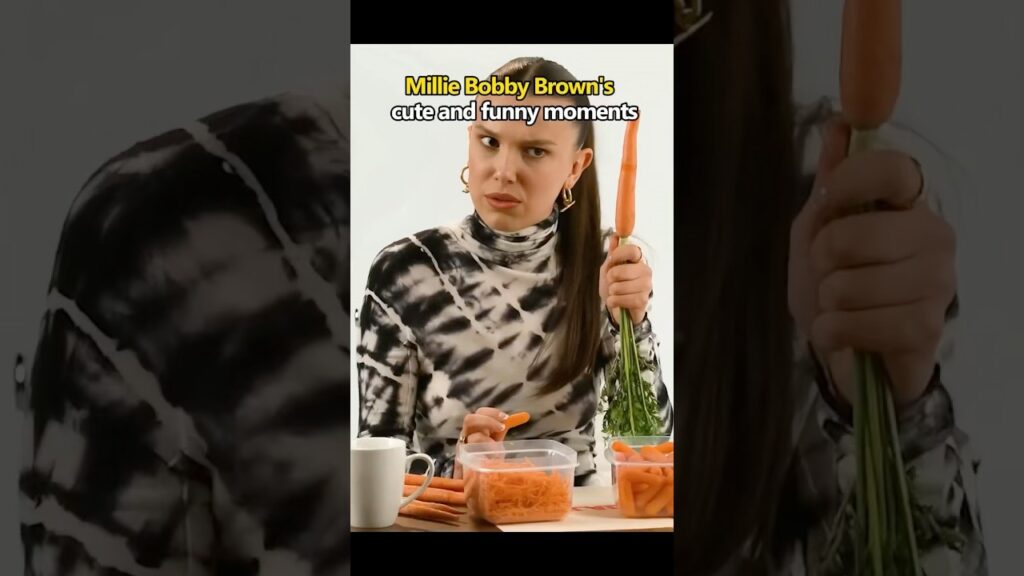 Millie Bobby Brown's impromptu impression moment #funny #funnyshorts #milliebobby #youtube