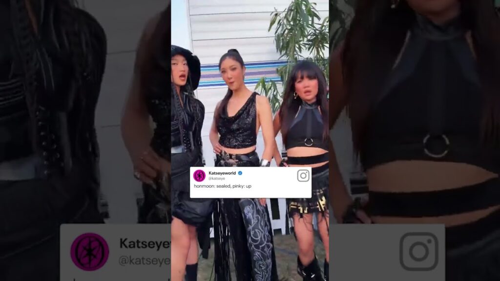 Kpop Demon Hunters EJAE, Audrey Nuna and Rei Ami were guests at Katseye's Coachella performance. ⭐