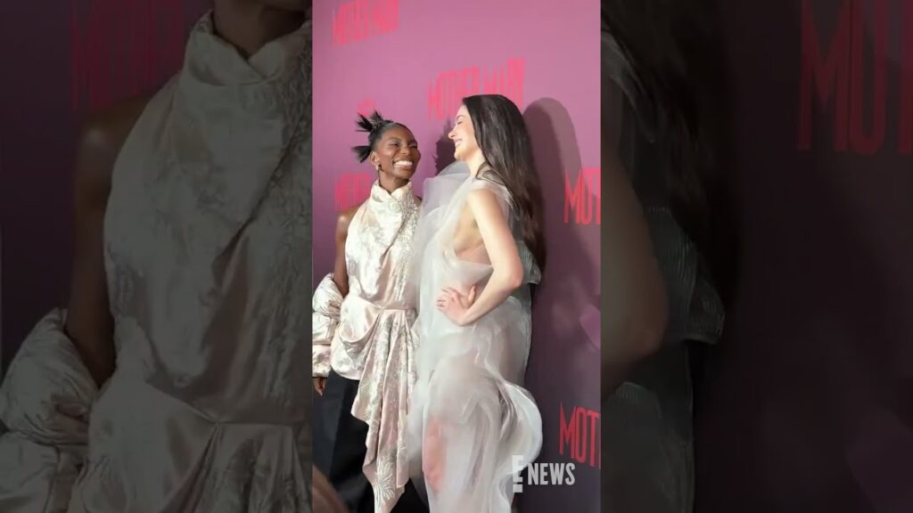 Anne Hathaway and Michaela Coel are two pretty best friends at the "Mother Mary" New York premiere.