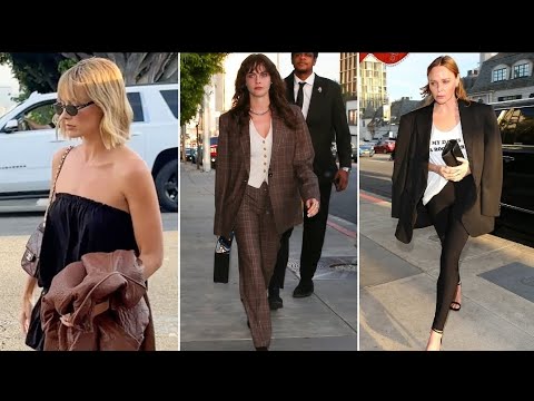 Margot Robbie Stuns in Chic Strapless Playsuit While Partying with Cara Delevingne & Stella McCart..