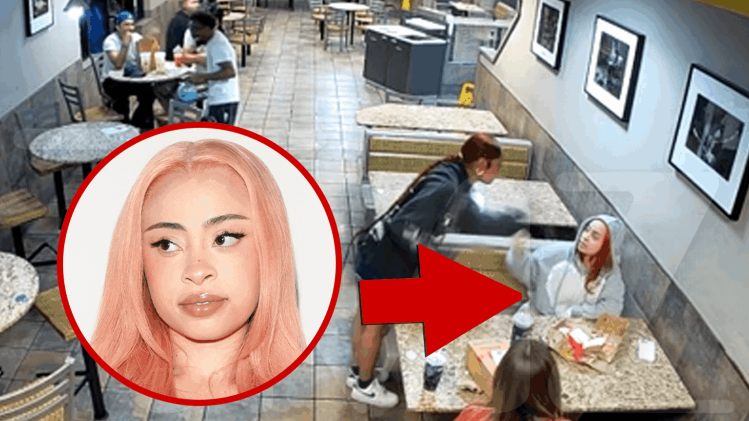 Ice Spice Slapped by Fan Inside L.A. McDonald's, on Video