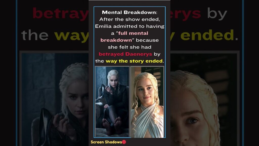 Emilia Clarke’s "Secret" Mental Battle... 💔 #shorts
