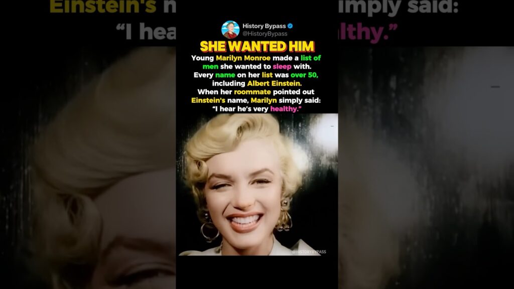Marilyn Monroe Wanted Einstein #shorts