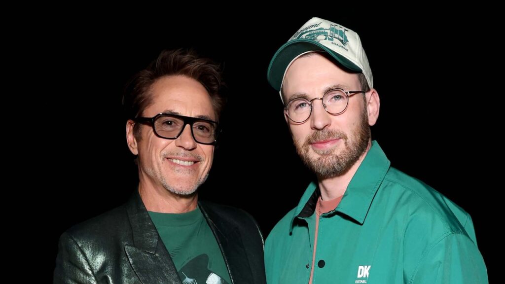 Robert Downey Jr. and Chris Evans REUNITE for Avengers at CinemaCon
