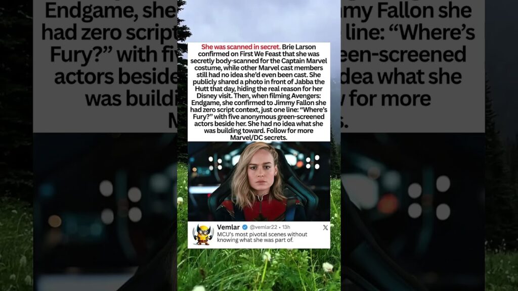 Why Brie Larson Secretly Filmed Marvel Scenes Nobody Knew About