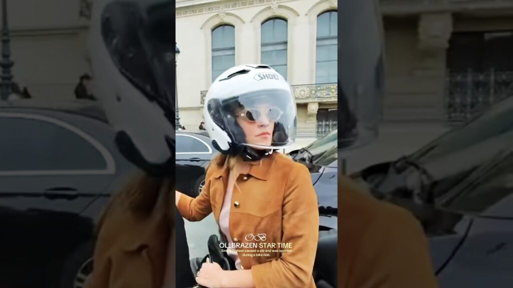 Emma Watson caused a stir and was spotted during a bike ride. ♥️😍 #EmmaWatson