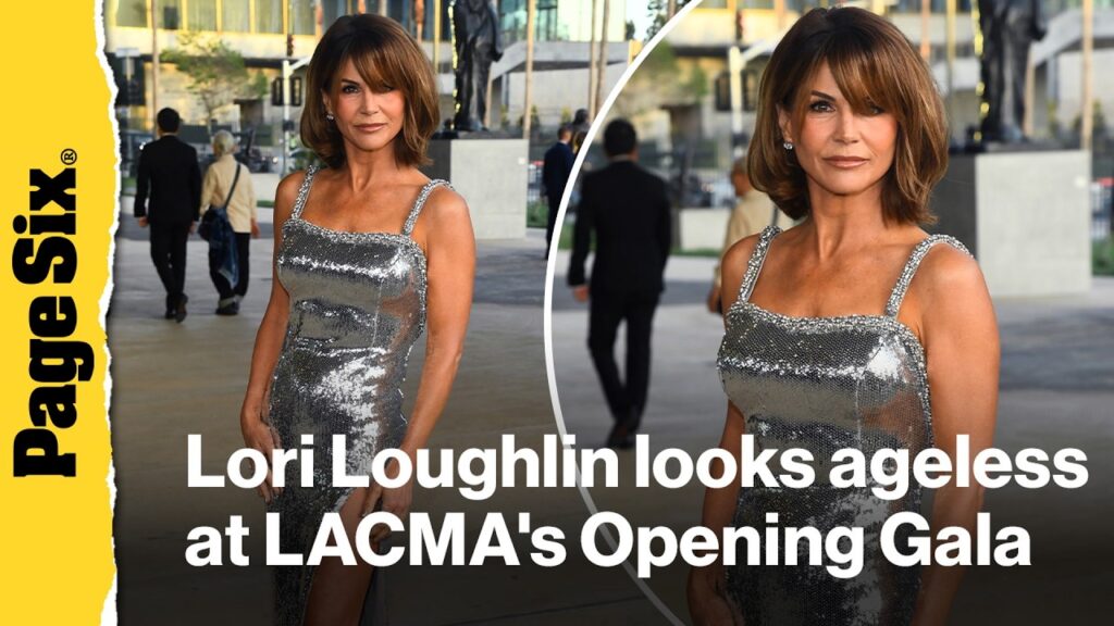 Lori Loughlin, 61, looks younger than ever with fresh haircut and slinky silver gown